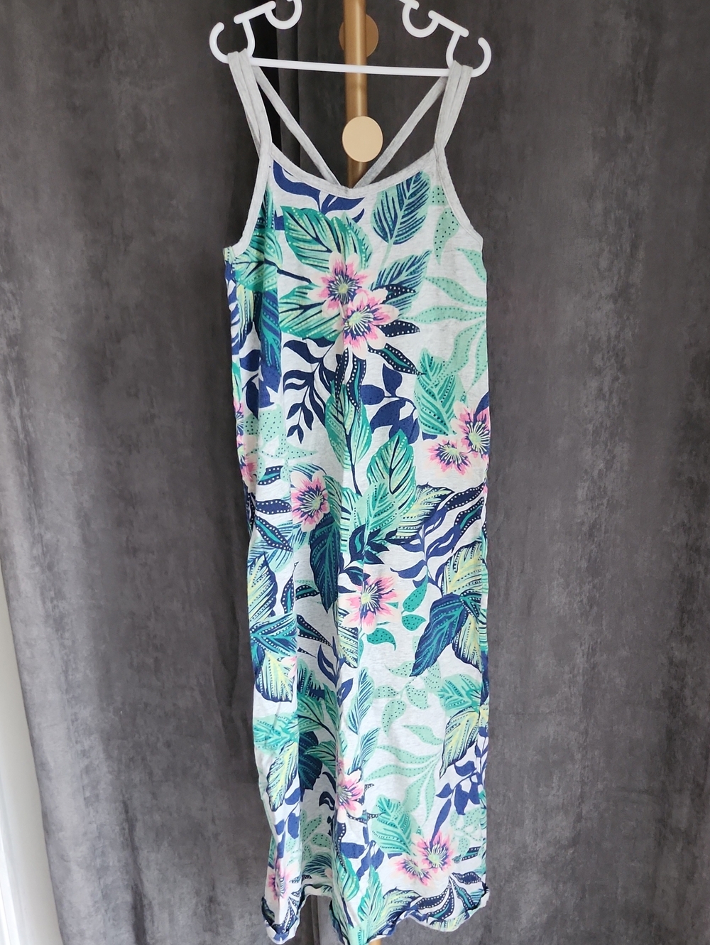 GAP Tropical Floral Sundress - Mint, Navy & Pink